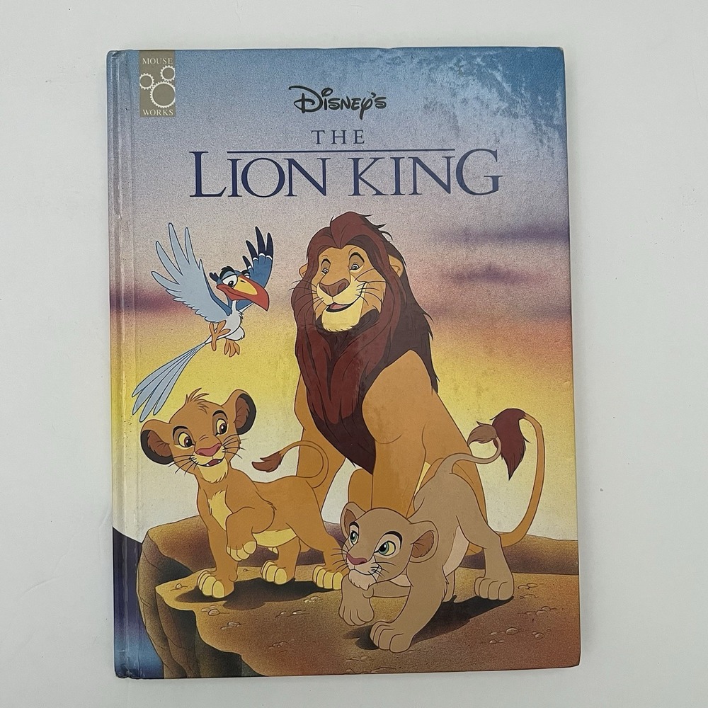 Disney Lion King Hardcover‎ Book Classic Series Vintage 1994 Mouse Work